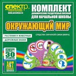 Комплект динамических раздаточных пособий - Окружающий мир (веера). Животные и растения, дорожные знаки. - «globural.ru» - Чебоксары
