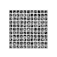 Поле aruco-меток, не бликующая поверхность 101 метка - «globural.ru» - Чебоксары