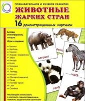 Демонстрационные карточки "Животные жарких стран" - «globural.ru» - Чебоксары