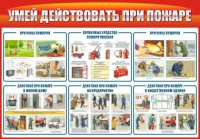 Стенд "Умей действовать при пожаре" - «globural.ru» - Чебоксары