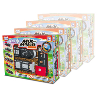 Магнитный конструктор Транспорт "Смешай и собери". Серия Поезда Комплект на группу - «globural.ru» - Чебоксары