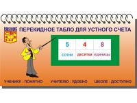 Перекидное табло для устного счета (ламинированное) - «globural.ru» - Чебоксары