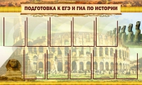 Стенд "Подготовка к ЕГЭ и ОГЭ по истории вариант 2 ( 9 кармашков)" - «globural.ru» - Чебоксары