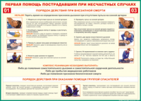 Таблица Порядок действий при внезапной смерти 1000*1400 винил - «globural.ru» - Чебоксары