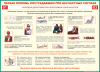 Таблица Порядок действий при переломах конечностей 1000*1400 винил - «globural.ru» - Чебоксары