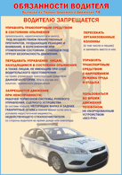 Плакат "Водителю запрещается " 1000*1400 винил - «globural.ru» - Чебоксары