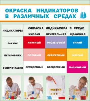 Стенд "Окраска индикаторов в различных средах" - «globural.ru» - Чебоксары