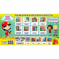 Стенд "Пожарная безопасность" 1.5х0.8 - «globural.ru» - Чебоксары