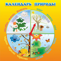 Стенд "Календарь природы" 0.5x0.5 - «globural.ru» - Чебоксары