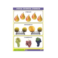 Таблица демонстрационная "Считаем, взвешиваем, сравниваем" (винил 70x100) - «globural.ru» - Чебоксары