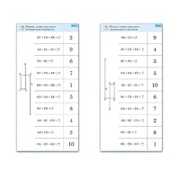 Комплект карточек (10) "Обучающий калейдоскоп. Сложение и вычитание в пределах 10" - «globural.ru» - Чебоксары