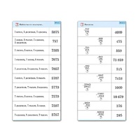 Комплект карточек (10) "Обучающий калейдоскоп. Сложение и вычитание в столбик" - «globural.ru» - Чебоксары