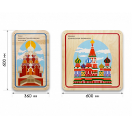 Набор стеновых панелей «Памятные места России - Кижи, Москва» - «globural.ru» - Чебоксары