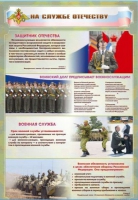 Стенд "На службе Отечеству" (вариант 1) - «globural.ru» - Чебоксары