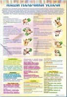 Стенд "Наши пальчики устали" (зарядка) - «globural.ru» - Чебоксары