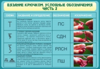 Стенд "Вязание крючком. Условные обозначения. Часть 2" - «globural.ru» - Чебоксары