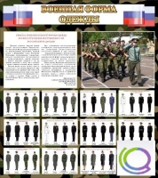 Стенд "Военная форма одежды (флаг РФ)" - «globural.ru» - Чебоксары