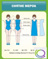 Стенд "Снятие мерок" (вариант 1) - «globural.ru» - Чебоксары