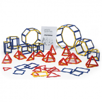 Набор по основам математики, конструирования и моделирования Полидрон Каркасы "Призмы и пирамиды" - «globural.ru» - Чебоксары