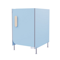 Гигиеническая кабинка из коллекции «НЕГА» (цвет голубой) - «globural.ru» - Чебоксары