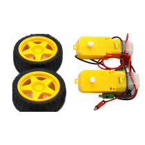 Двигатель постоянного тока с колесом на валу SNS-151 2 шт. - «globural.ru» - Чебоксары