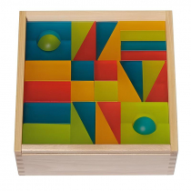 Набор полупрозрачных строительных кубиков 2 (84 элемента) - «globural.ru» - Чебоксары