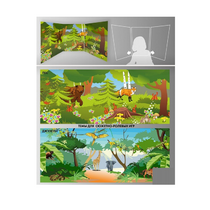 Стенд для сюжетно-ролевых игр 2-х сторонний (джунгли, лес) - «globural.ru» - Чебоксары