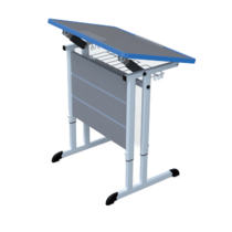 Стол ученический одноместный с наклоняемой столешницей 3-7 гр.р. - «globural.ru» - Чебоксары