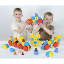 Набор Полидрон Магнитные блоки 3D Супер (комплект на группу, 68 деталей) - «globural.ru» - Чебоксары