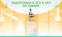 Стенд "Подготовка к ЕГЭ и ОГЭ по химии вариант 2 (9 карманов)" - «globural.ru» - Чебоксары