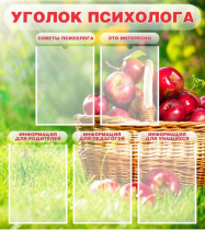 Стенд "Уголок психолога" (вариант 1) - «globural.ru» - Чебоксары