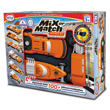 Магнитный конструктор Транспорт "Смешай и собери". Серия Гонка   Стартовый набор - «globural.ru» - Чебоксары