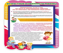 Стенд "Возрастные особенности ребенка" - «globural.ru» - Чебоксары